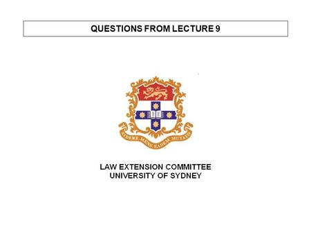 QUESTIONS FROM LECTURE 9. PROCEEDS OF INSOLVENT TRADING CLAIM Section 588G deals with the duty of a director to prevent insolvent trading by the company.