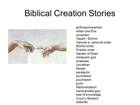 Biblical Creation Stories