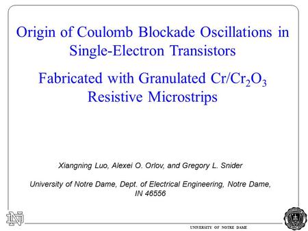 Origin of Coulomb Blockade Oscillations in Single-Electron Transistors