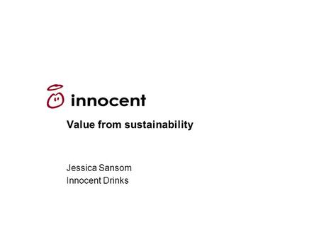 Value from sustainability