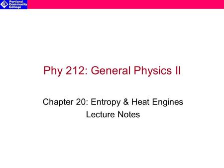 Phy 212: General Physics II