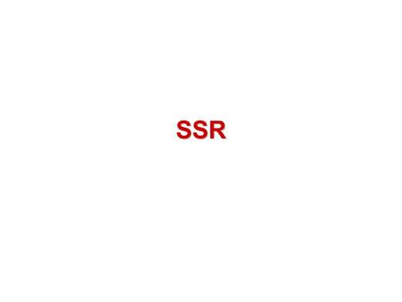 SSR.