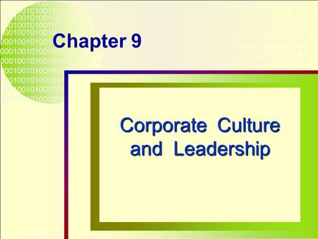 Corporate Culture and Leadership