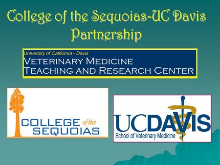 Mission  Create a career pathway in Veterinarian Medicine to include  Career exploration in the veterinarian medicine field.  Provide curriculum for.