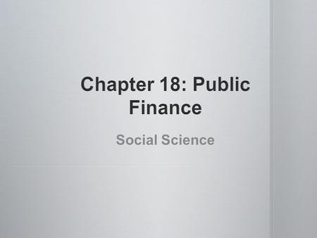 Social Science. When the American public sees economic instability, they want action in order to feel secure again When the American public sees economic.