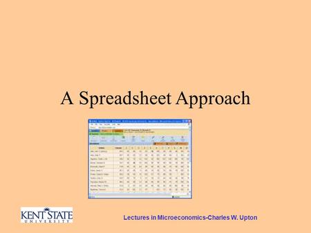 Lectures in Microeconomics-Charles W. Upton A Spreadsheet Approach.