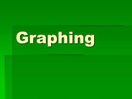 Graphing. The Important Elements of a Graph  Horizontal Axis (X-Axis)  Represents the passage of time and the numerical value of behavior.  The Independent.