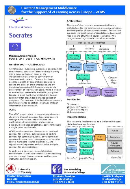 Asynchronous eLearning overcomes geographical and temporal constraints transforming learning into a process that can occur at the independently determined.