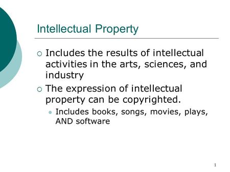 Intellectual Property