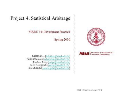 Factor Model Statistical Arbitrage