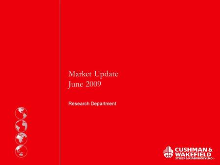 Market Update June 2009 Research Department. 2 SUMMER 2009 Period of uncertainty 2 Oil Prices Inflation RUR Stock Market Production Retail Negative GDP.