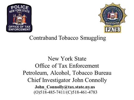 Contraband Tobacco Smuggling