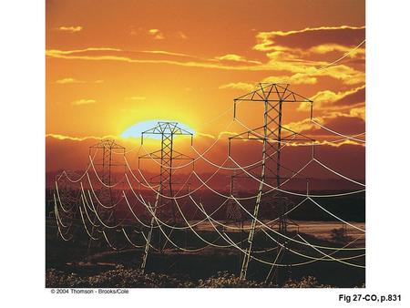 Fig 27-CO, p.831. Chapter 27: Current and Resistance 27.1 Electric Current.