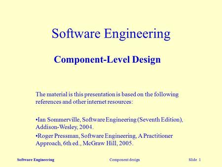 Component-Level Design