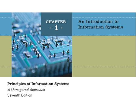 The value of information is directly linked to how it helps decision makers achieve the organization’s goals Discuss why it is important to study and understand.