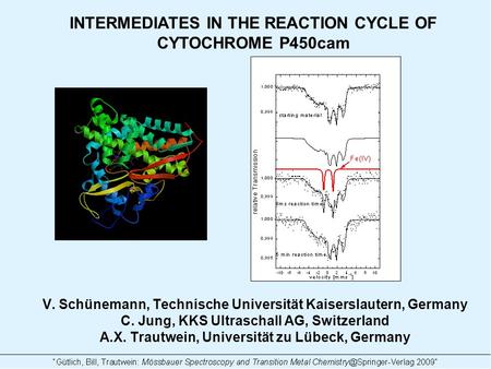 V. Schünemann, Technische Universität Kaiserslautern, Germany C. Jung, KKS Ultraschall AG, Switzerland A.X. Trautwein, Universität zu Lübeck, Germany INTERMEDIATES.