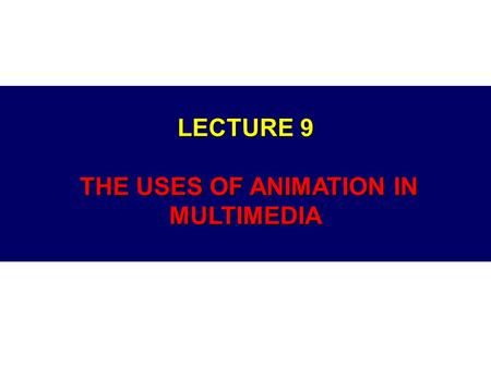 SCA Introduction to Multimedia