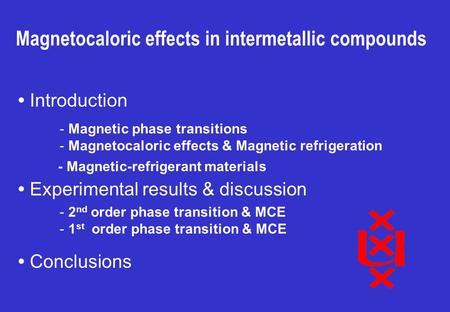 Magnetocaloric effects in intermetallic compounds