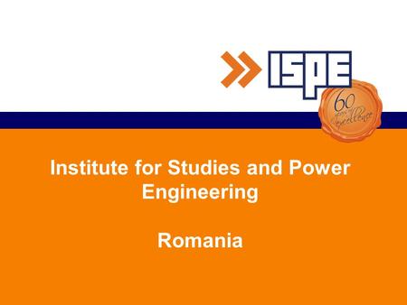 Institute for Studies and Power Engineering Romania.