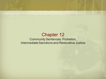 Probation A criminal sentence mandating that an offender be placed and maintained in the community Subject to certain rules and conditions.