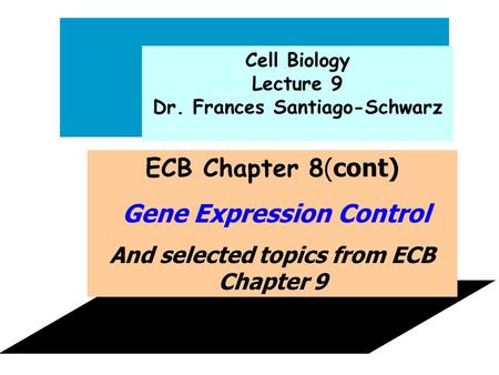 Gene Expression Control