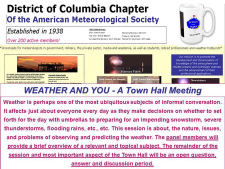 Weather is perhaps one of the most ubiquitous subjects of informal conversation. It affects just about everyone every day as they make decisions on whether.