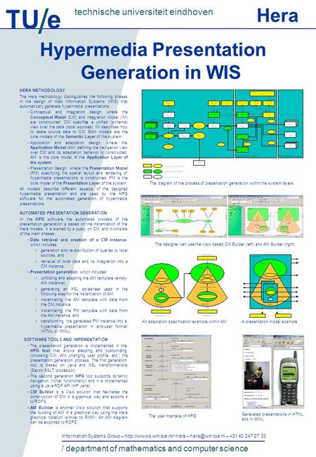 TU e technische universiteit eindhoven / department of mathematics and computer science Information Systems Group –  –