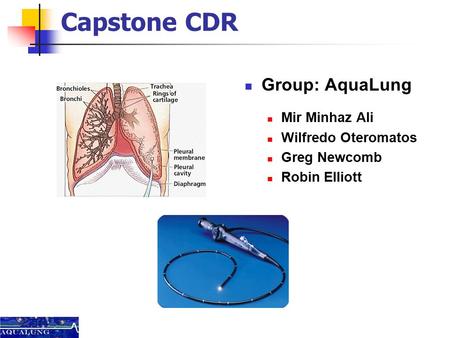 Capstone CDR Group: AquaLung Mir Minhaz Ali Wilfredo Oteromatos