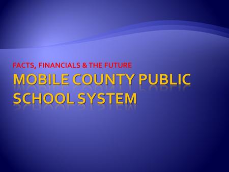 FACTS, FINANCIALS & THE FUTURE. 1’st Public School in the State of Alabama EST. 1836 96 Schools 22,000+ Acres of Property (18,000 Acres of Timberland)