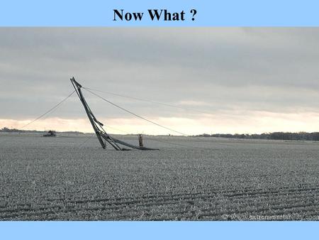 Now What ?. Post-Disaster Communications Reynolds Davis Lancaster County Emergency Coordinator State Director USAF Military Affiliate Radio System Vice-Chair.