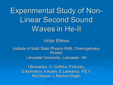 Experimental Study of Non-Linear Second Sound Waves in He-II