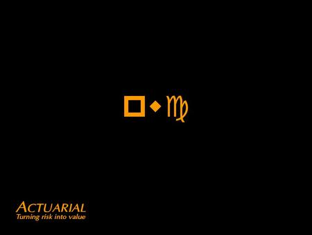 Pwc.  A bit about me  Actuaries in general insurance  Accident compensation & links to social policy  The health industry & health insurance  Social.