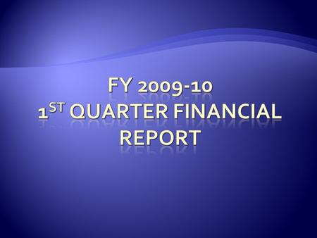 General Fund  Property Taxes– $62,856  Sales Tax – $87,179  Per budget – 1 st qtr sales tax $141k ($564k annualized)  Fines – $21,590.