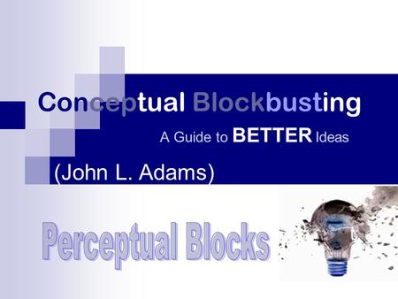 Conceptual Blockbusting