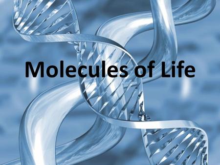 Molecules of Life. Polymers Are Built of Monomers Organic molecules are formed by living organisms – have a carbon-based core – the core has attached.