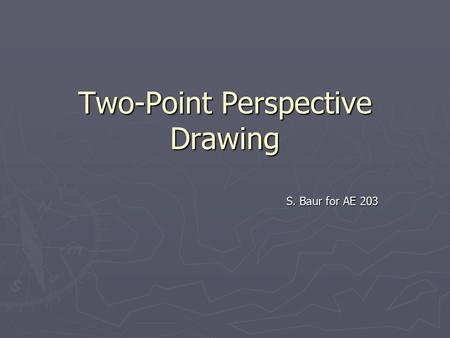 Two-Point Perspective Drawing