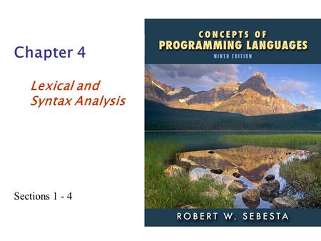 Lexical and Syntax Analysis