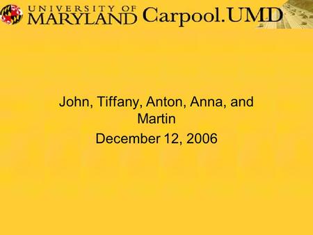 John, Tiffany, Anton, Anna, and Martin December 12, 2006.