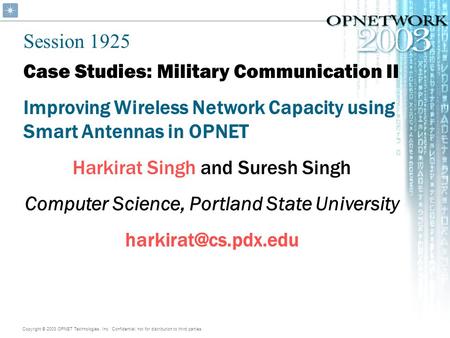 Outline What is an ad hoc network Smart Antenna Overview