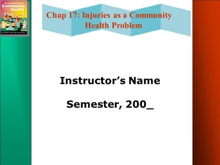 Instructor’s Name Semester, 200_