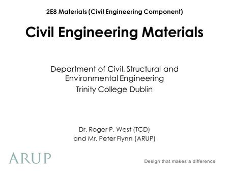 Civil Engineering Materials