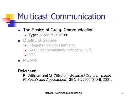 Multicast Communication