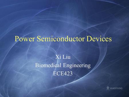 Power Semiconductor Devices