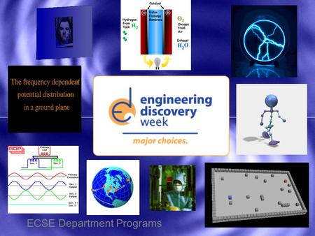 ECSE Department Programs. Electrical, Computer, and Systems Engineering Degree Programs Electric Power Engineering Electrical Engineering Computer and.