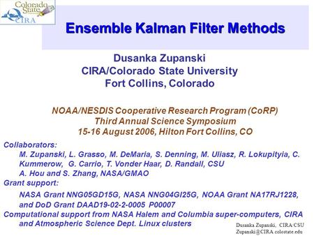 Ensemble Kalman Filter Methods