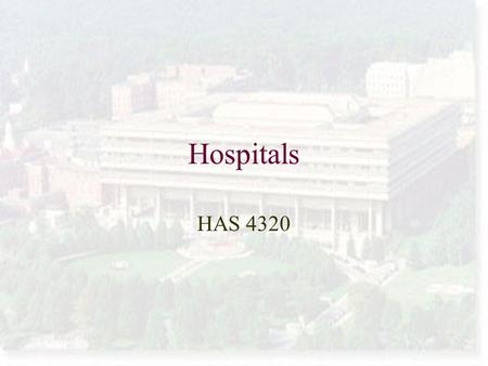 Hospitals HAS 4320. Revenue Philanthropy and grants Global budgets Charges Per diem.