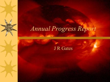 Annual Progress Report