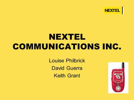 NEXTEL COMMUNICATIONS INC.