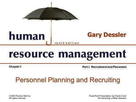 Personnel Planning and Recruiting