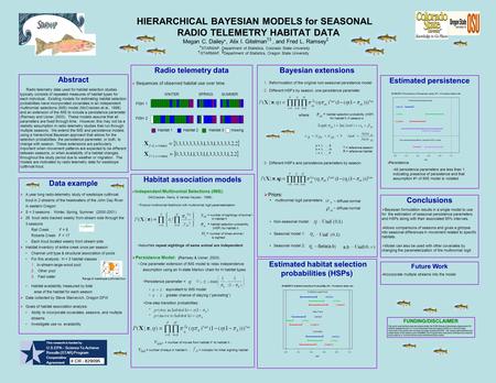 Habitat association models  Independent Multinomial Selections (IMS): (McCracken, Manly, & Vander Heyden, 1998) Product multinomial likelihood with multinomial.